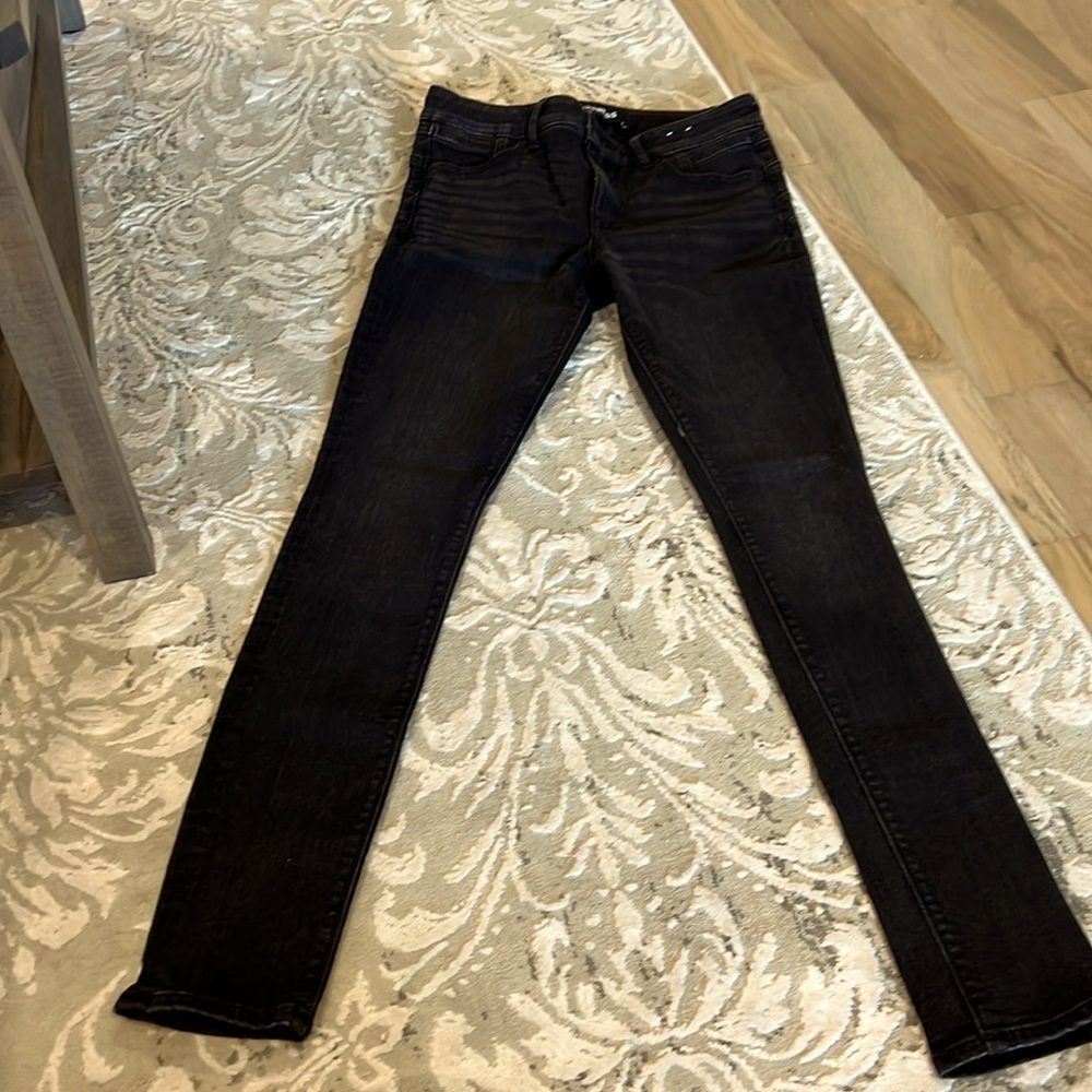 Black denim skinny jeans